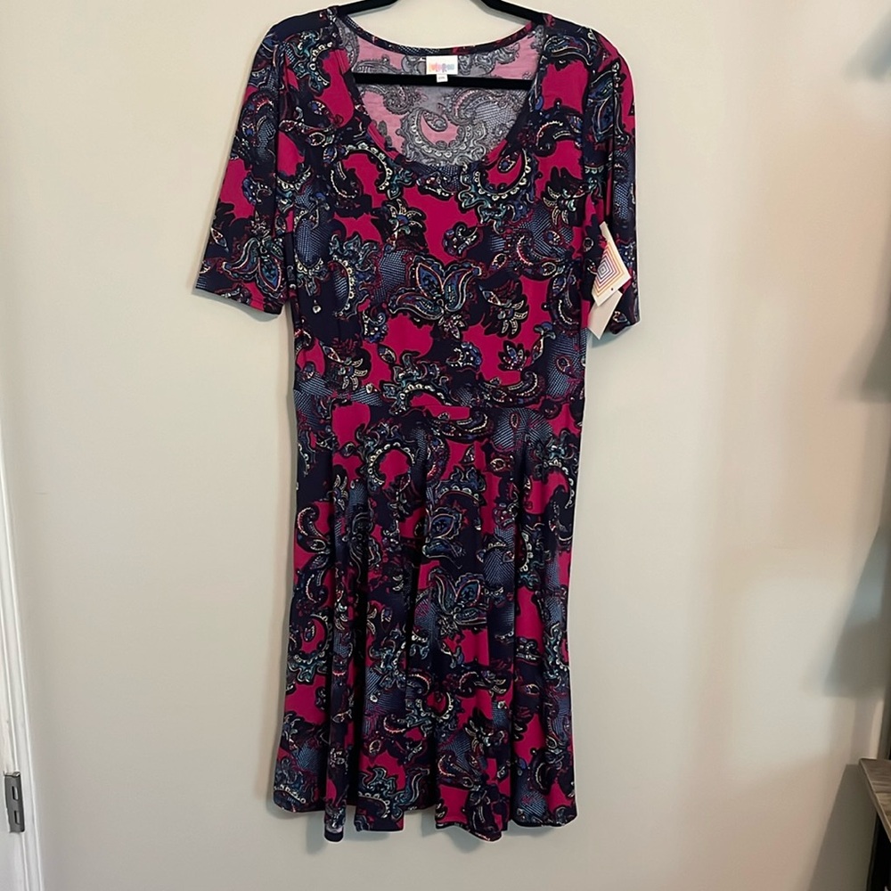 2XL Paisley LuLaRoe Nicole Dress